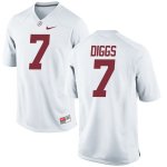 Youth Alabama Crimson Tide #7 Trevon Diggs White Replica NCAA College Football Jersey 2403HGLF5